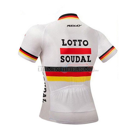 Abbigliamento Ciclismo Lotto Soudal Manica Corta 2018 Campione Germania